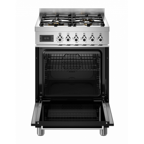 BERTAZZONI PRO6 4L 1E NE T Κουζίνα Ηλεκτρική με Εστίες Αερίου Μαύρο